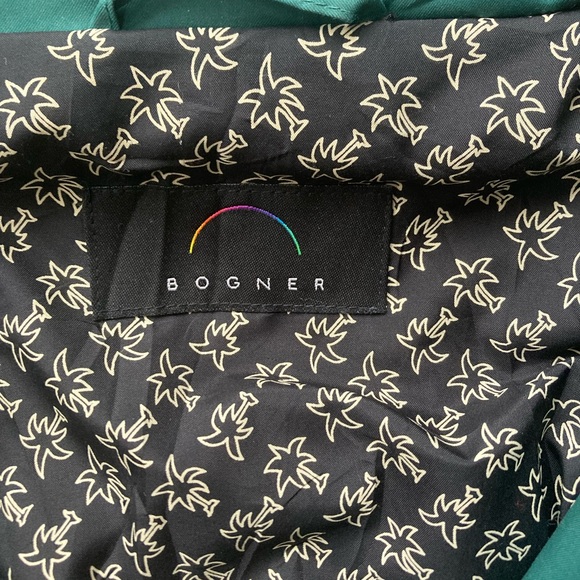 Vintage Bogner Women’s Ski Jacket Size 12 Green Embroidered Hooded Multi-Pocket - Picture 11 of 14